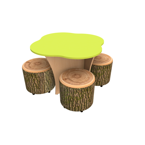 Treetop Table Kit with Woodland Drums - 4 seater