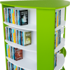 Delta freestanding display bookshelf