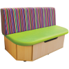 Storage Bench with Drawer Patterned 