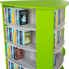 Delta freestanding display bookshelf